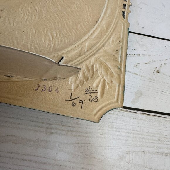 German Die Cut Embossed Lattice German Shepherd 3d Display Collectible Vintage - Picture 9 of 9